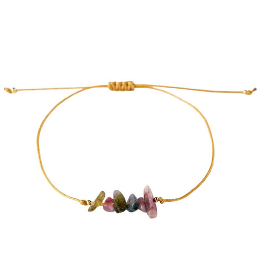Bracelet Brésilien "Chic" Tourmaline Ajustable