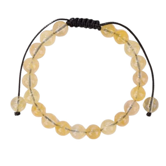 Bracelet citrine, lithothérapie, cadeau homme et femme