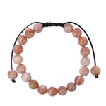 Bracelet Pierre de Soleil "Maya" Pierres Boules 8 mm Cordon Ajustable - Vignette | Lithothérapie Naturelle