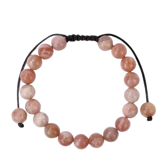 Bracelet pierre de soleil, lithothérapie, cadeau femme ou homme 