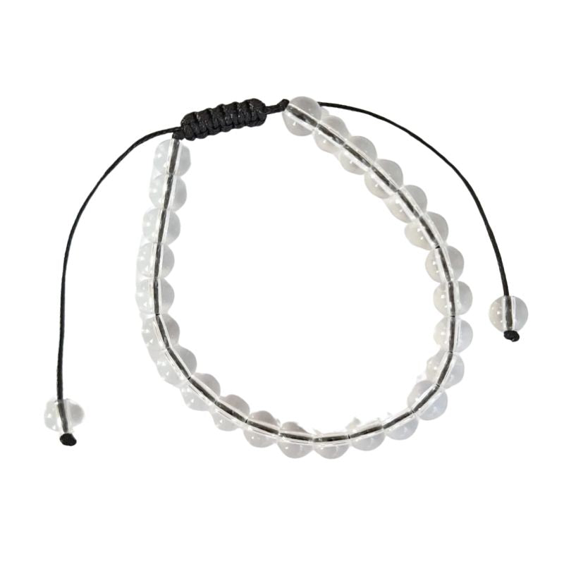 Bracelet quartz blanc lithothérapie cadeau