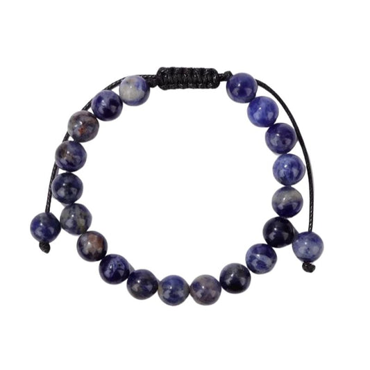 Bracelet sodalite, lithothérapie,  cadeau pour homme ou femme