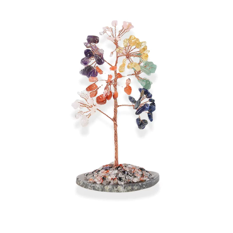 arbre de Vie 7 chakras, cadeau de lithothérapie pour homme ou femme