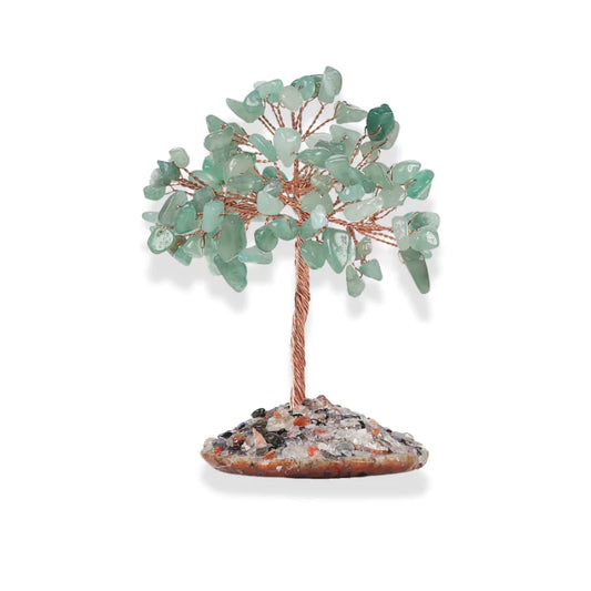 arbre de Vie aventurine, cadeau de lithothérapie pour homme ou femme