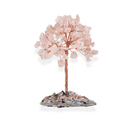 arbre de Vie quartz rose, cadeau de lithothérapie pour homme ou femme