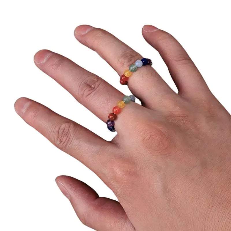 bague 7 chakras "Energy", cadeau femme 