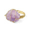 Bague améthyste "Énergie", cadeau de lithothérapie pour femme et homme 