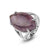 bague Améthyste "Marquise" , cadeau lithothérapie homme ou femme