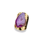 Bague Cristal Agate Violette "Essence" - Vignette | Lithothérapie Naturelle