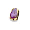 Bague Cristal Agate noire "Essence", cadeau homme et femme