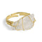 Bague cristal de roche "Énergie", cadeau de lithothérapie pour femme et homme 