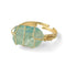 Bague fluorite ou fluorine "Énergie", cadeau de lithothérapie pour femme ou homme