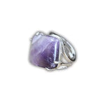 Bague Pierre Améthyste "Carré" - Vignette | Lithothérapie Naturelle