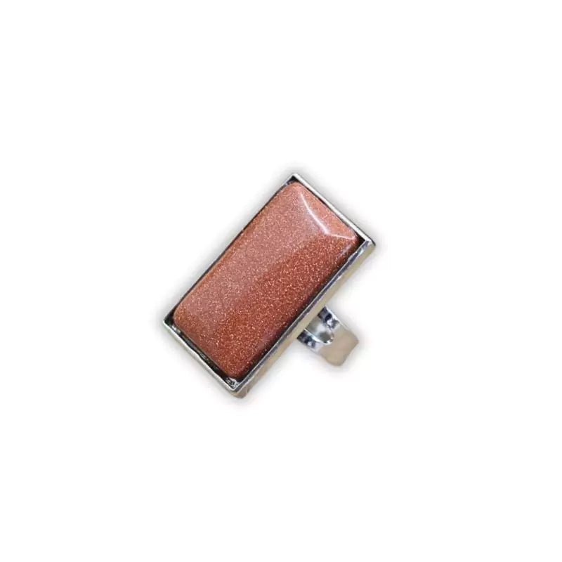 bague pierre de soleil "Angle", cadeau homme ou femme