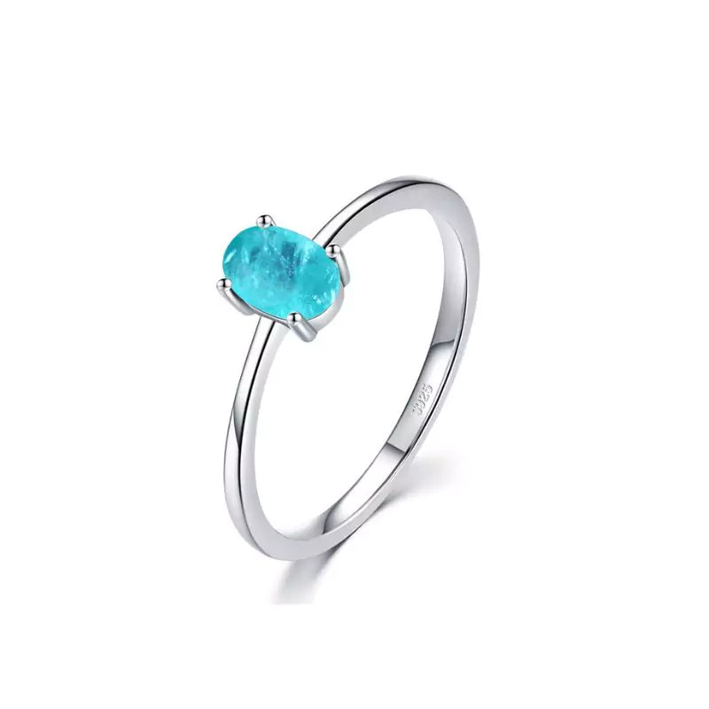 bague pierre tourmaline verte "lumière", cadeau de lithothérapie pour femme et fiançailles