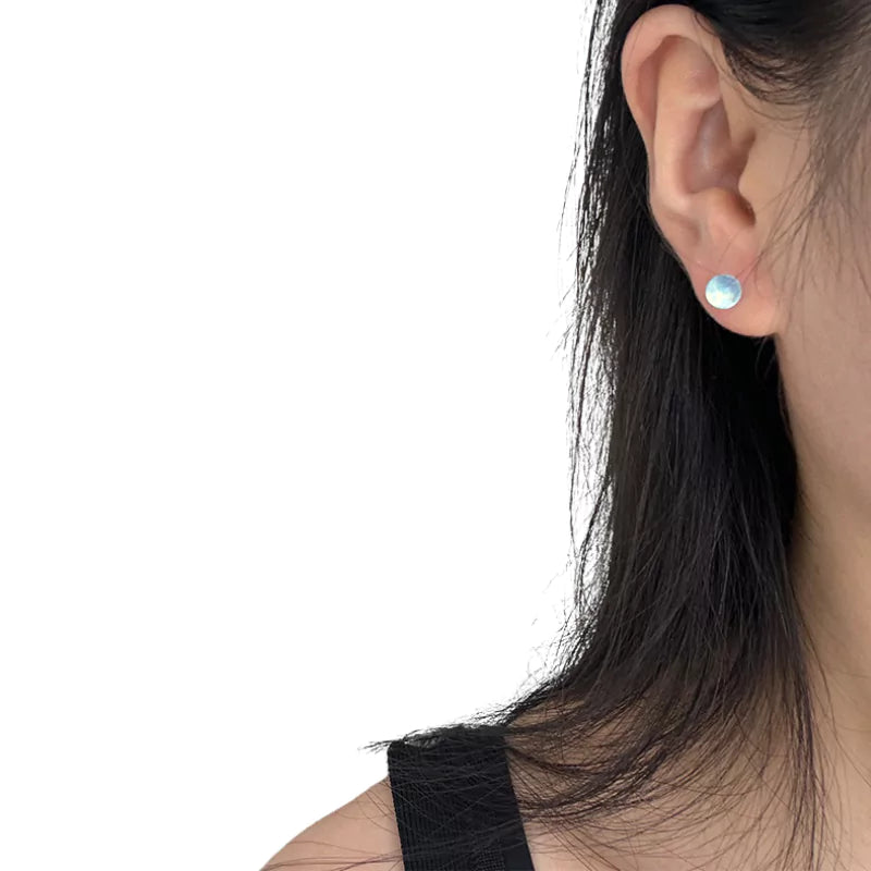 boucles d'oreilles aigue-marine 925, cadeau lithothérapie femme et adolescente