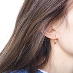 Boucles d'Oreilles Améthyste Triangulaire - Vignette | Lithothérapie Naturelle