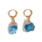 boucles d'oreilles pierre apatite "brut" cadeau lithothérapie femme 