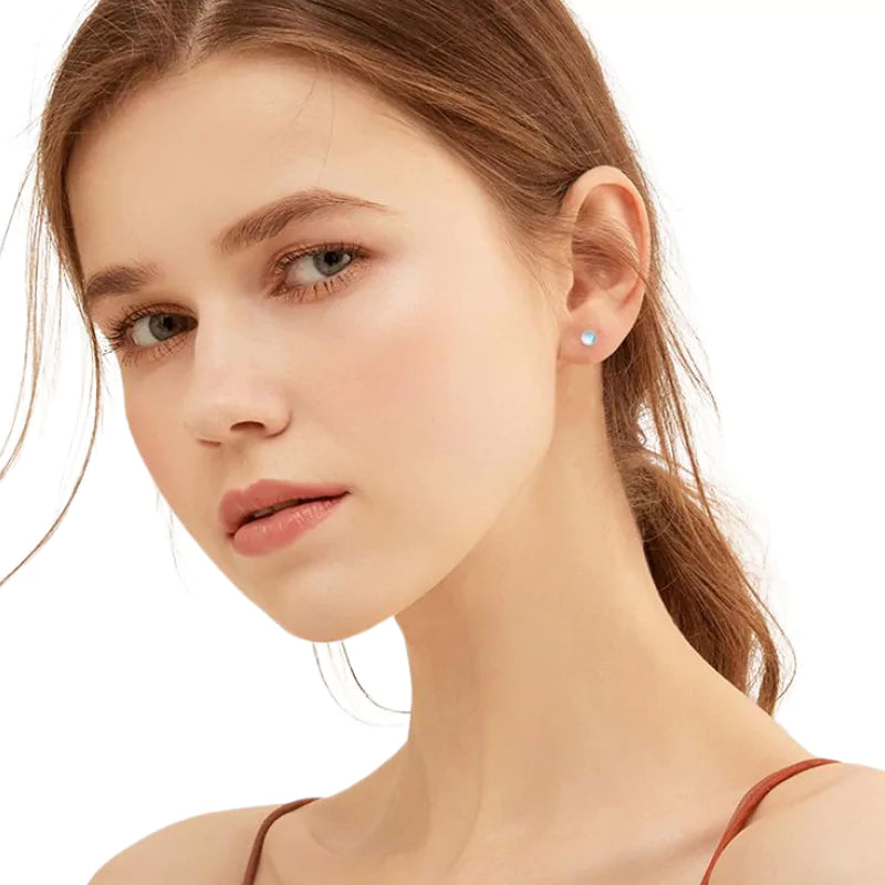 boucles d’Oreilles Pierre de Lune et Argent plaqué or rose, cadeau de lithothérapie pour femme 