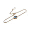 bracelet Aigue-marine plaqué Or, cadeau lithothérapie femme ,adolescente pour fêtes