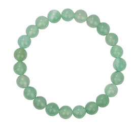 Bracelet Aventurine Boules 8 mm -19 cm, cadeau homme ou femme