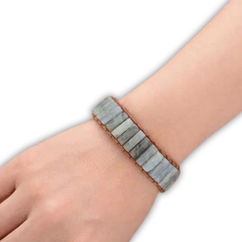 bracelet "Bohème" Labradorite, cadeau homme ou femme pour fêtes et anniversaire