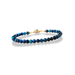 Bracelet Oeil de Faucon Boules 4 mm "Eye" - Vignette | Lithothérapie Naturelle