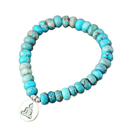 bracelet Buddha Jaspe Turquoise 10 mm, cadeau homme ou femme pour fêtes et anniversaire