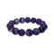 bracelet Charoite Boules 12 mm, cadeau femme et homme