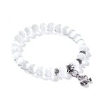 Bracelet "Cygnes" Perles de Sélénite - Vignette | Lithothérapie Naturelle