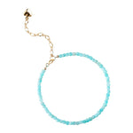 Bracelet "Délicatesse" Perles d'Amazonite 2 mm - 14 cm - Vignette | Lithothérapie Naturelle