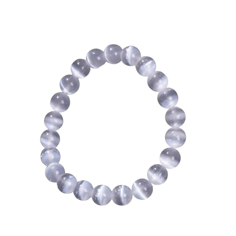 Bracelet "L'éclat" en pierre naturelle de Sélénite, cadeau