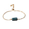 bracelet fin "Exquis" pierre naturelle en apatite ajustable, cadeau femme