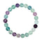 Bracelet Fluorite Boules 8 mm -19 cm, cadeau homme ou femme