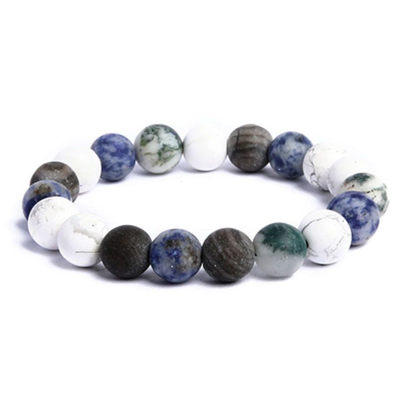 bracelet Galaxie et Système solaire Perles 10 mm, cadeau homme et femme
