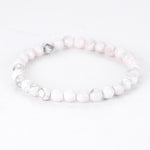 Bracelet Howlite Boules 6 à 10 mm - 19 cm - Vignette | Lithothérapie Naturelle