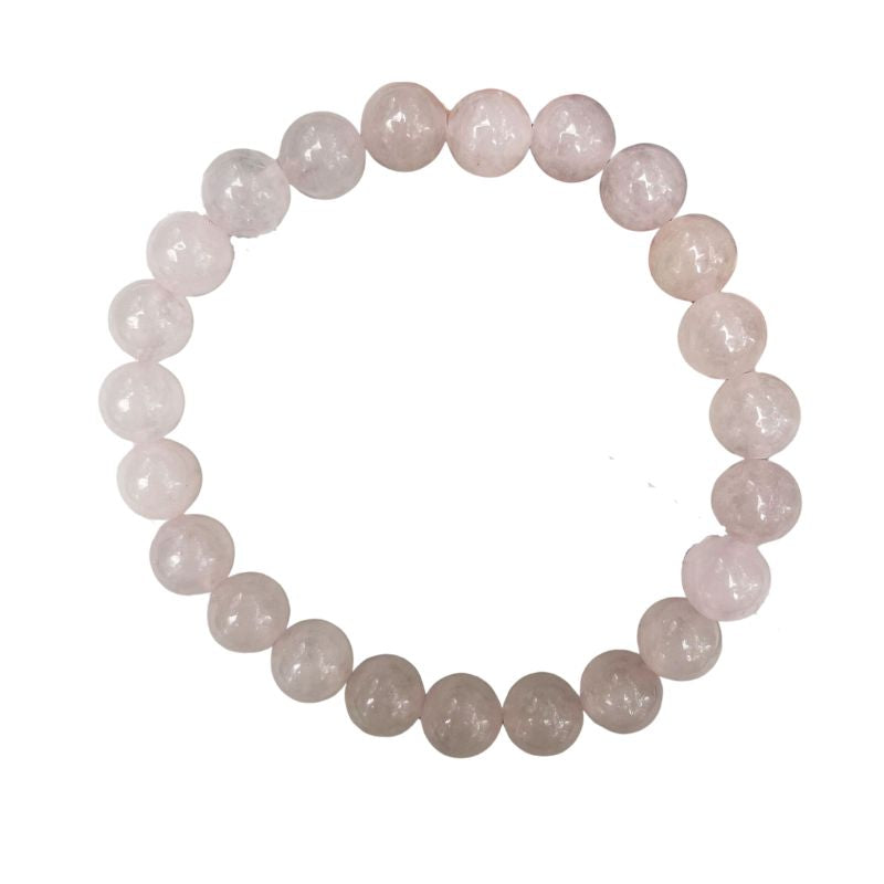 bracelet Kunzite Boules 8 mm, cadeau femme pour fêtes