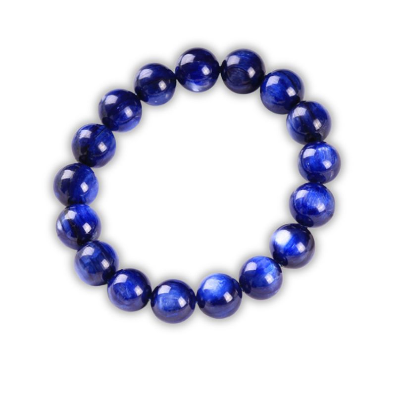 bracelet Kyanite Boules 10 mm, cadeau femme, homme et ados