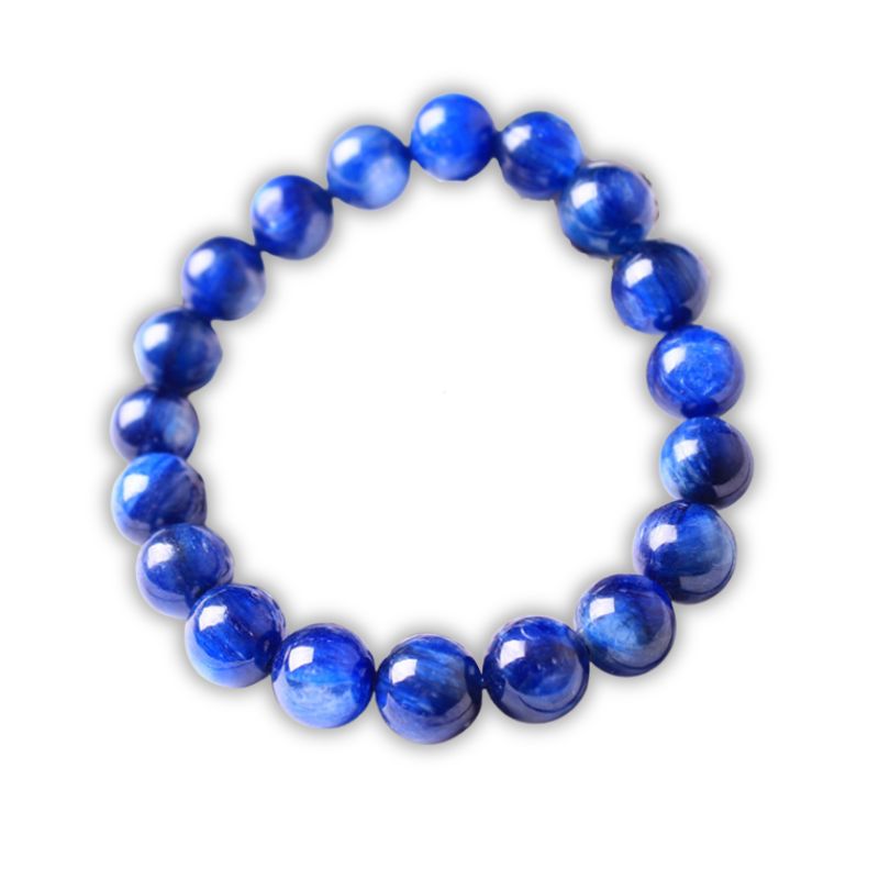 bracelet Kyanite Boules 8 mm, cadeau femme, homme ou ados