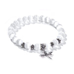 Bracelet "Libellule" Perles de Sélénite - Vignette | Lithothérapie Naturelle
