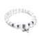 Bracelet "Libellule" Perles de Sélénite et alliage, cadeau homme, femme et ados 