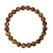 Bracelet Oeil de Tigre Boules 8 mm -19 cm, cadeau homme ou femme