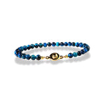 Bracelet Oeil de Faucon Boules 4 mm "Eye" - Vignette | Lithothérapie Naturelle