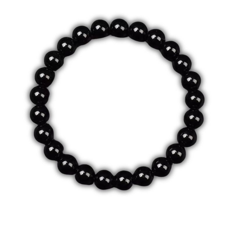 bracelet Onyx Boules 8 mm cadeau lithothérapie