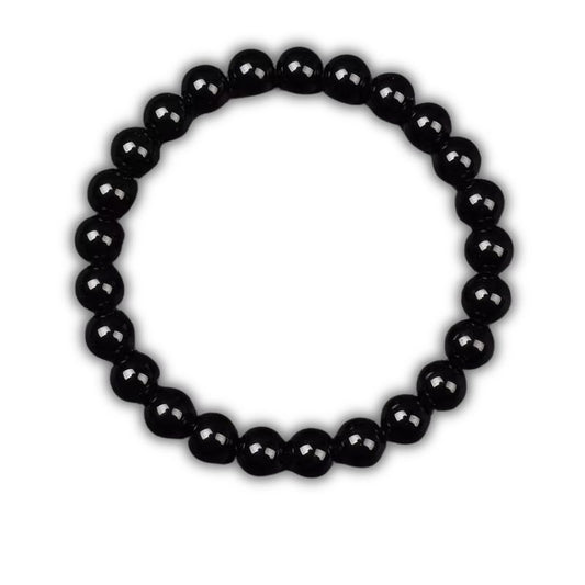 bracelet Onyx Boules 8 mm cadeau lithothérapie