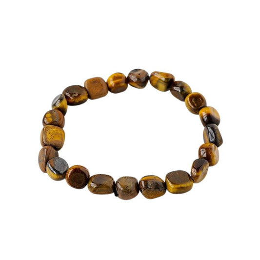 Bracelet "Pépites Sauvages" en pierres d"Œil de Tigre, cadeau homme ou femme pour fêtes