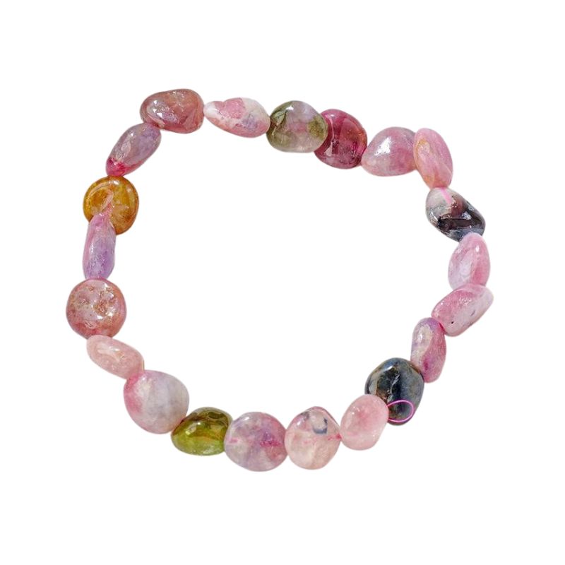 Bracelet "Pépites Sauvages" en pierres de Tourmaline, cadeau homme ou femme pour fêtes