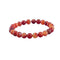 Bracelet Perles Cornaline 8 mm - 19 cm, cadeau femme ou homme