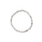 bracelet Perles Howlite 4 mm -18 cm, cadeau femme ou homme