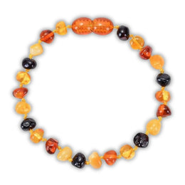 bracelet Pierre Ambre Multicolore, cadeau homme ou femme lithothérapie et fêtes